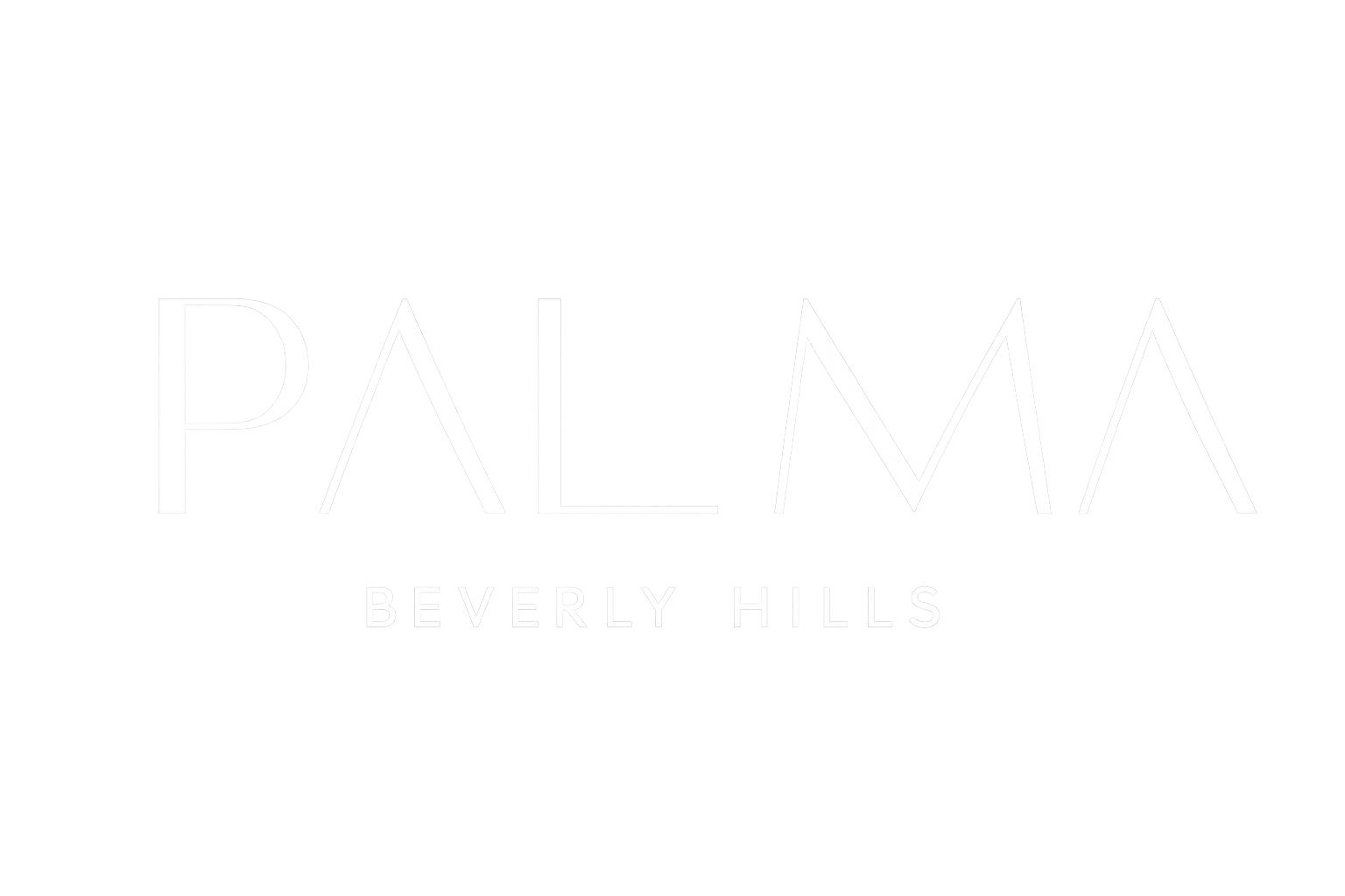 A logo with the text "PALMA Beverly Hills" on a green background.